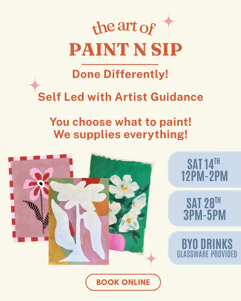 paint and sip poster