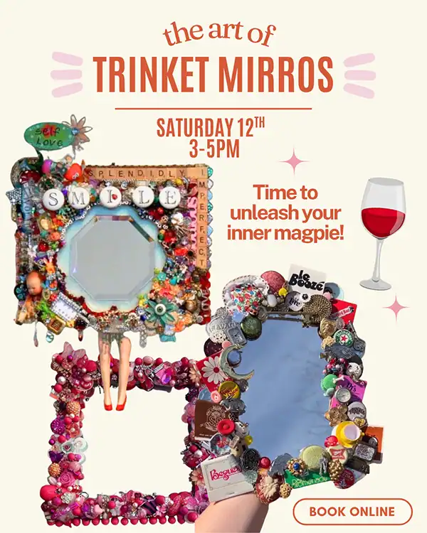 trinket mirror frame poster