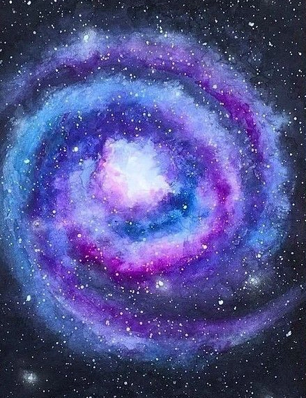 Kids Learn to Paint Galaxy Skies