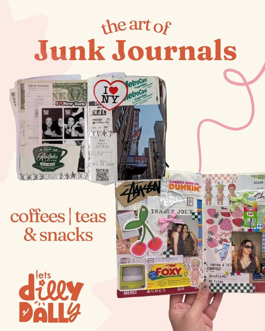 junk journaling event poster