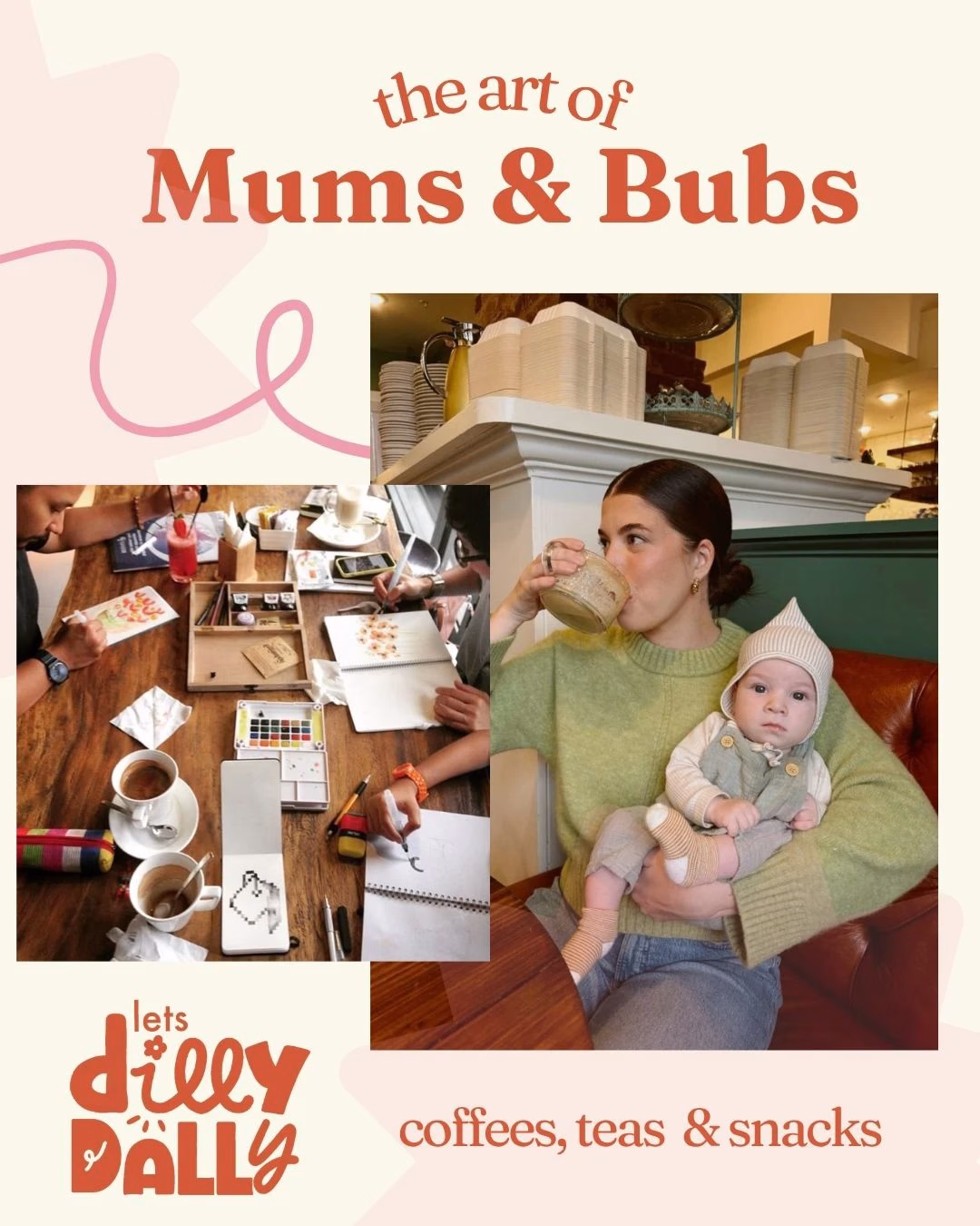 mums & bubs event poster