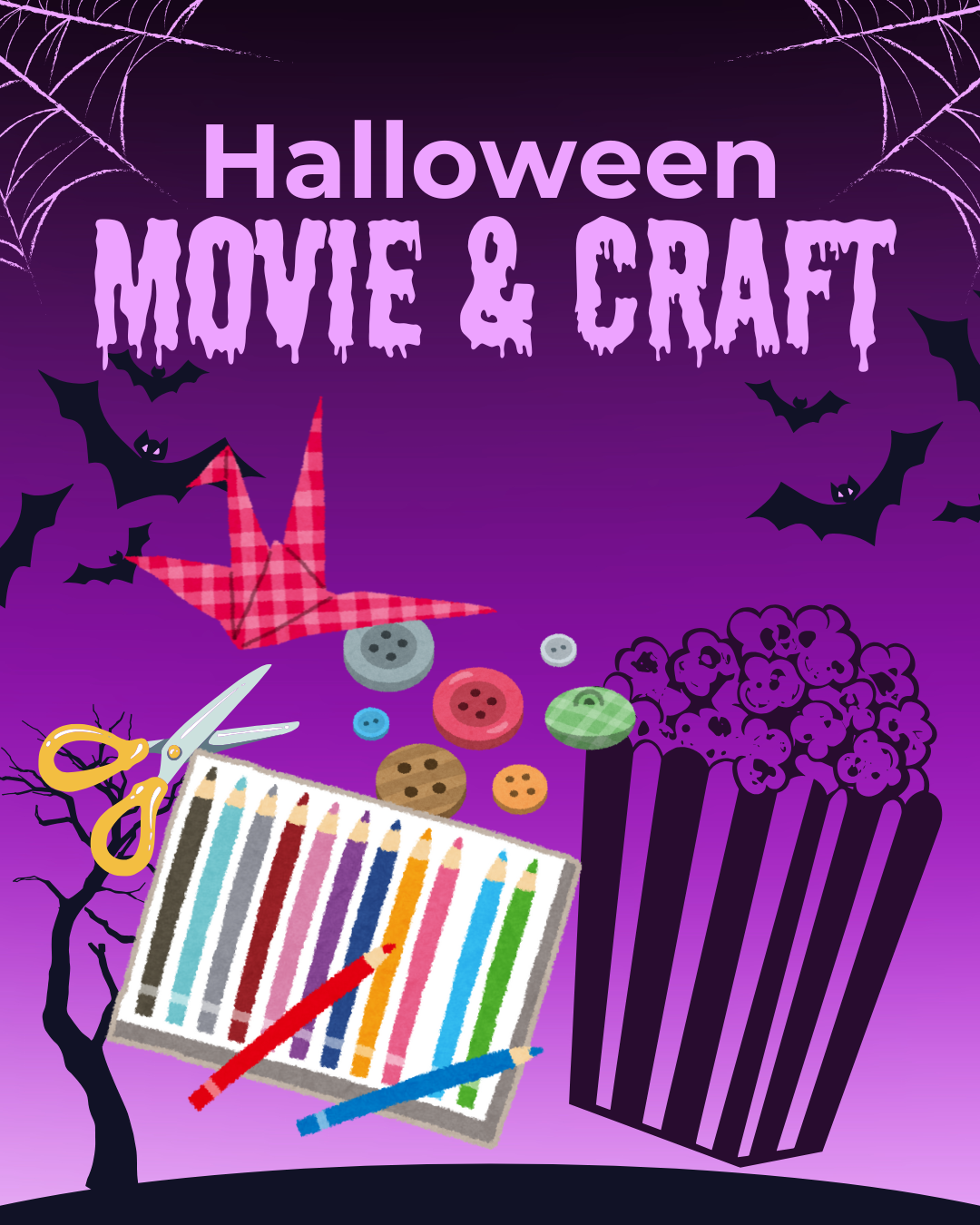 halloween movie & craft poster