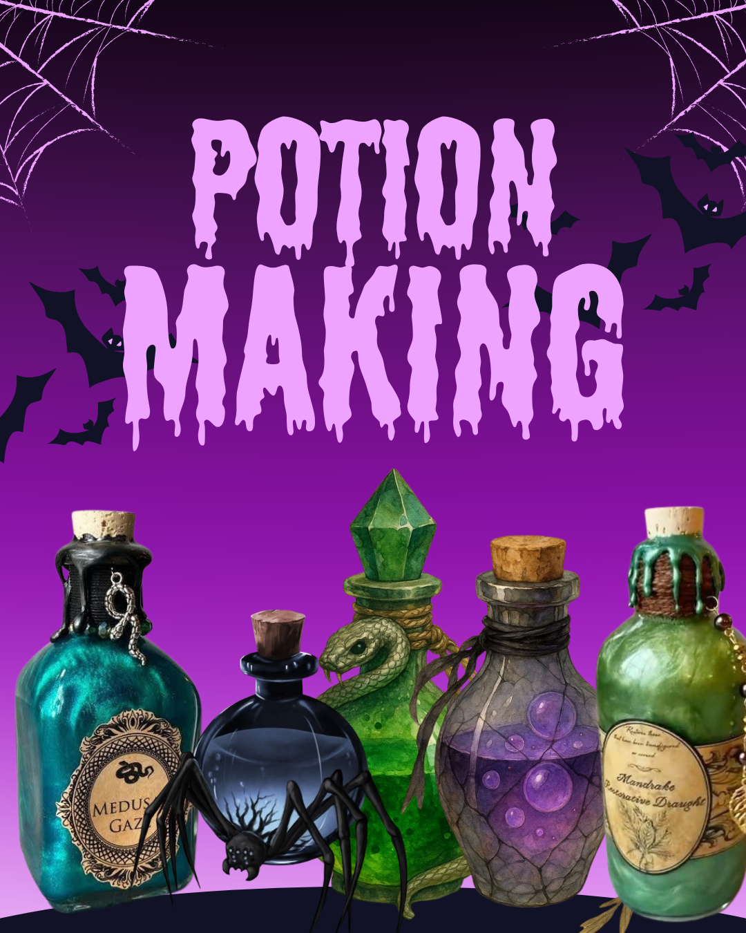 halloween potion making poster