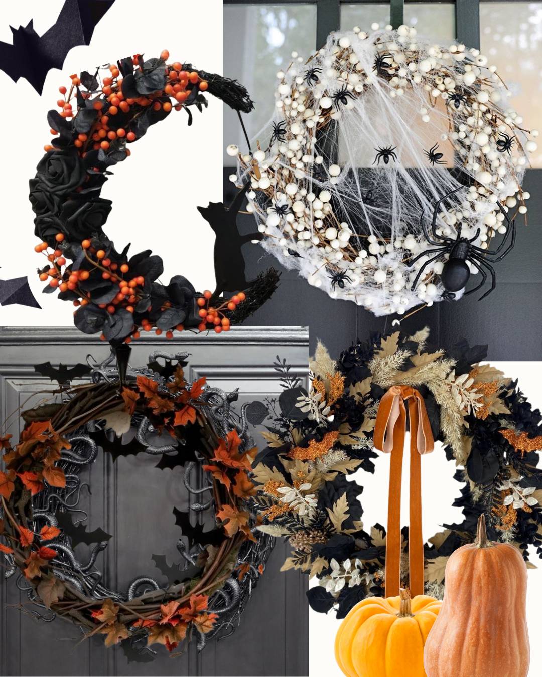 spooky wreaths poster