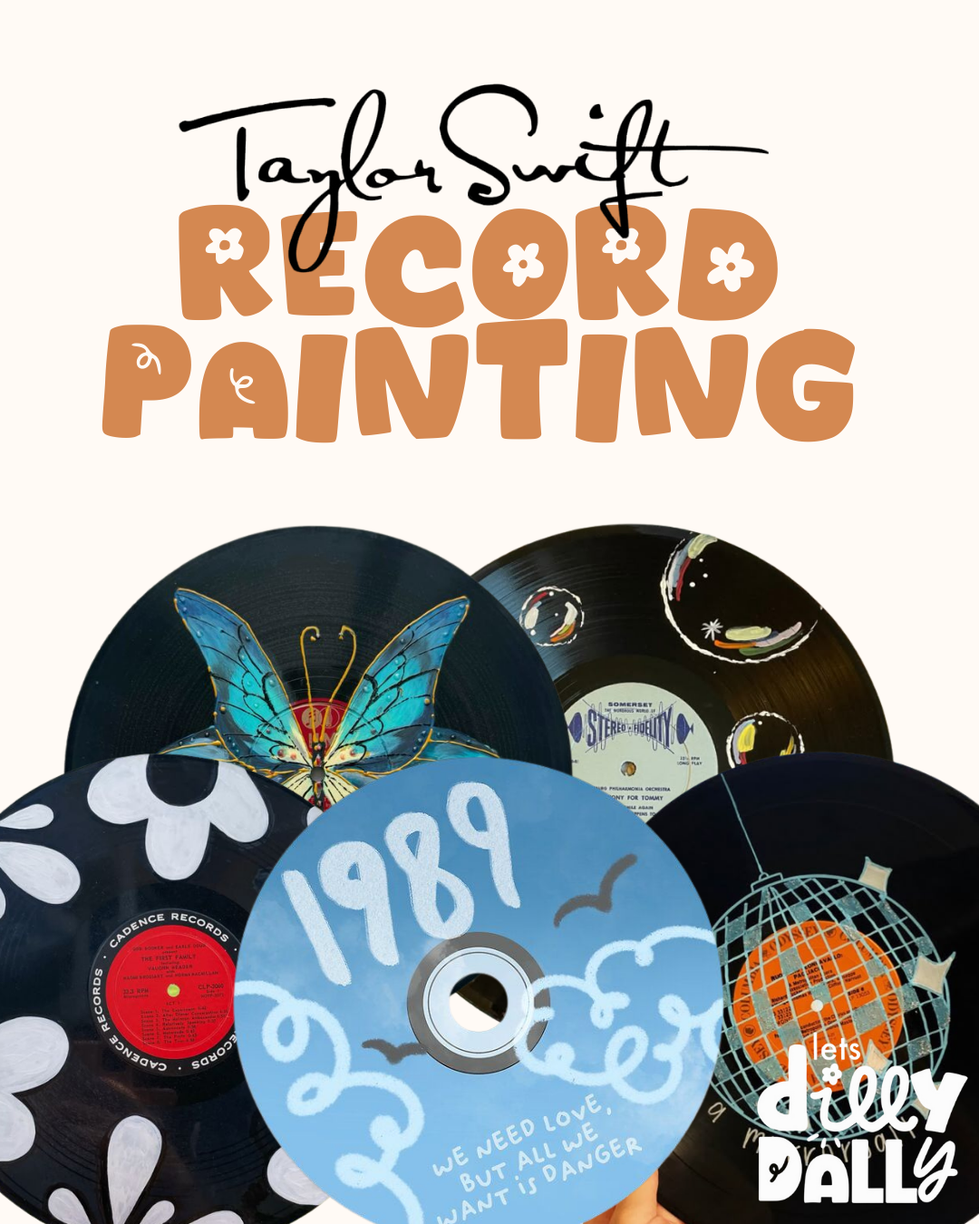 record painting poster