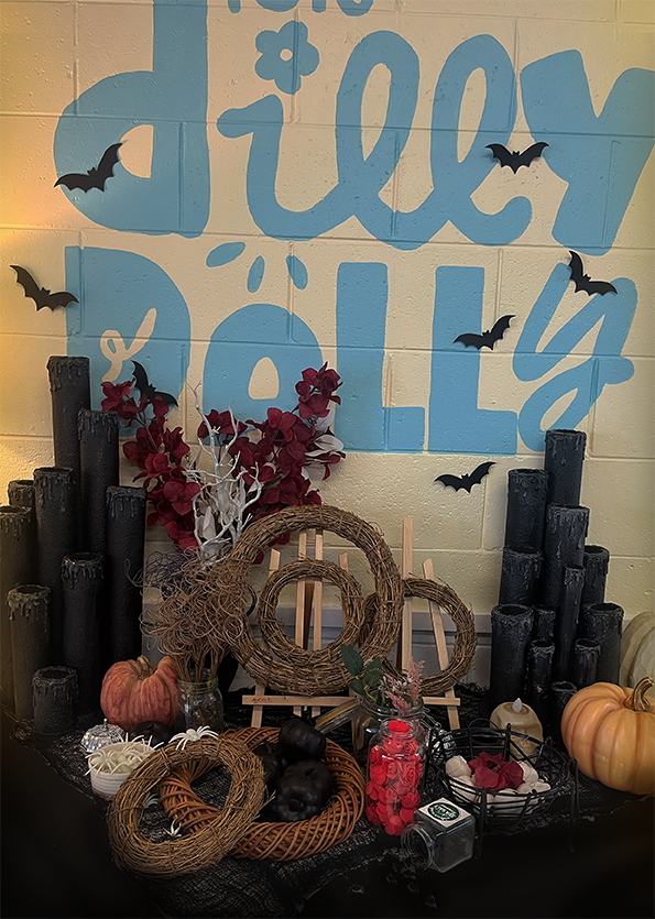 spooky wreaths poster