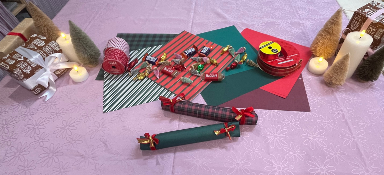 let's dilly dally christmas bon bon making event poster