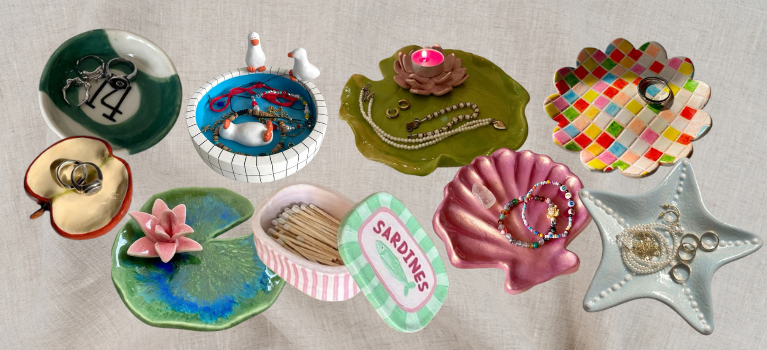 clay trinket dish event poster