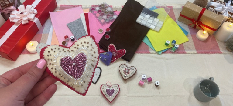 DIY Ornaments and Stockings event poster