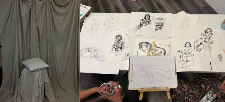 life drawing event poster