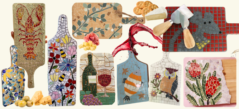 mosaic cheese boards event poster