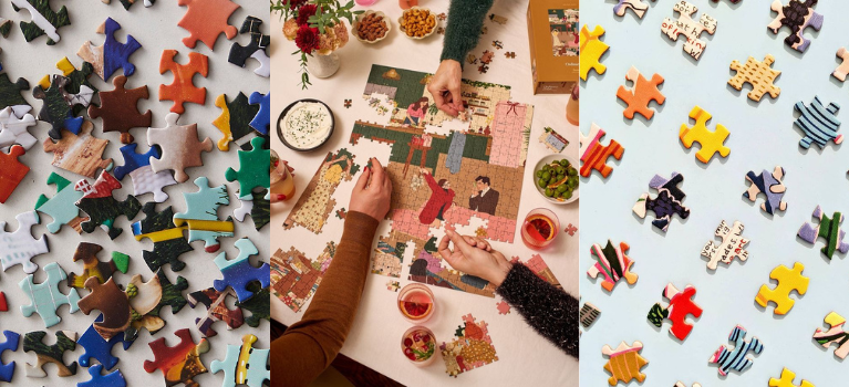 let's dilly dally puzzle meet & swap event poster