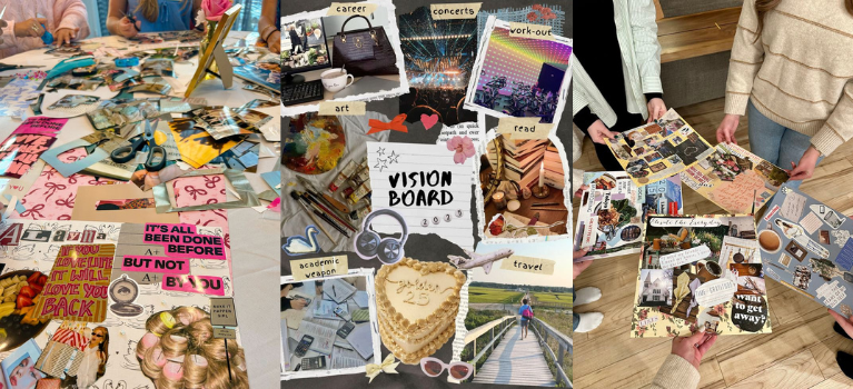 vision boards event poster