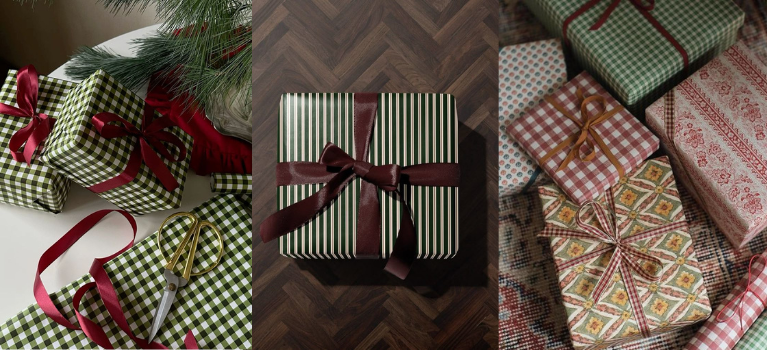 let's dilly dally christmas wrapping event poster