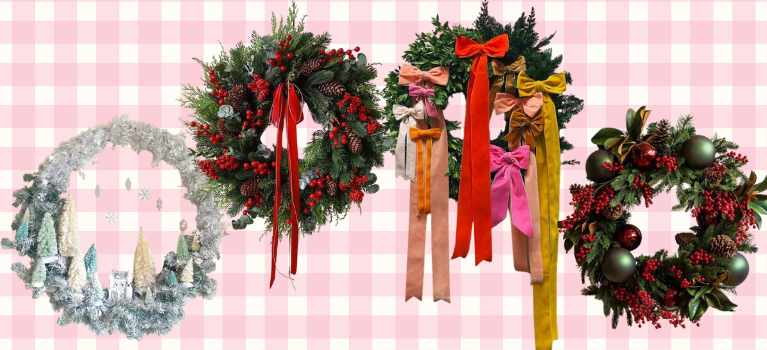 let's dilly dally christmas wreath making event poster