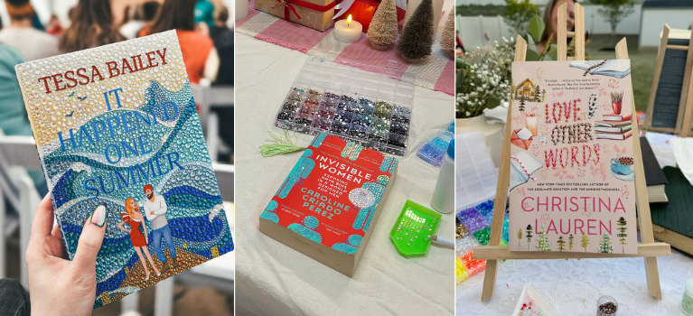 book bedazzle at lets dilly dally event poster